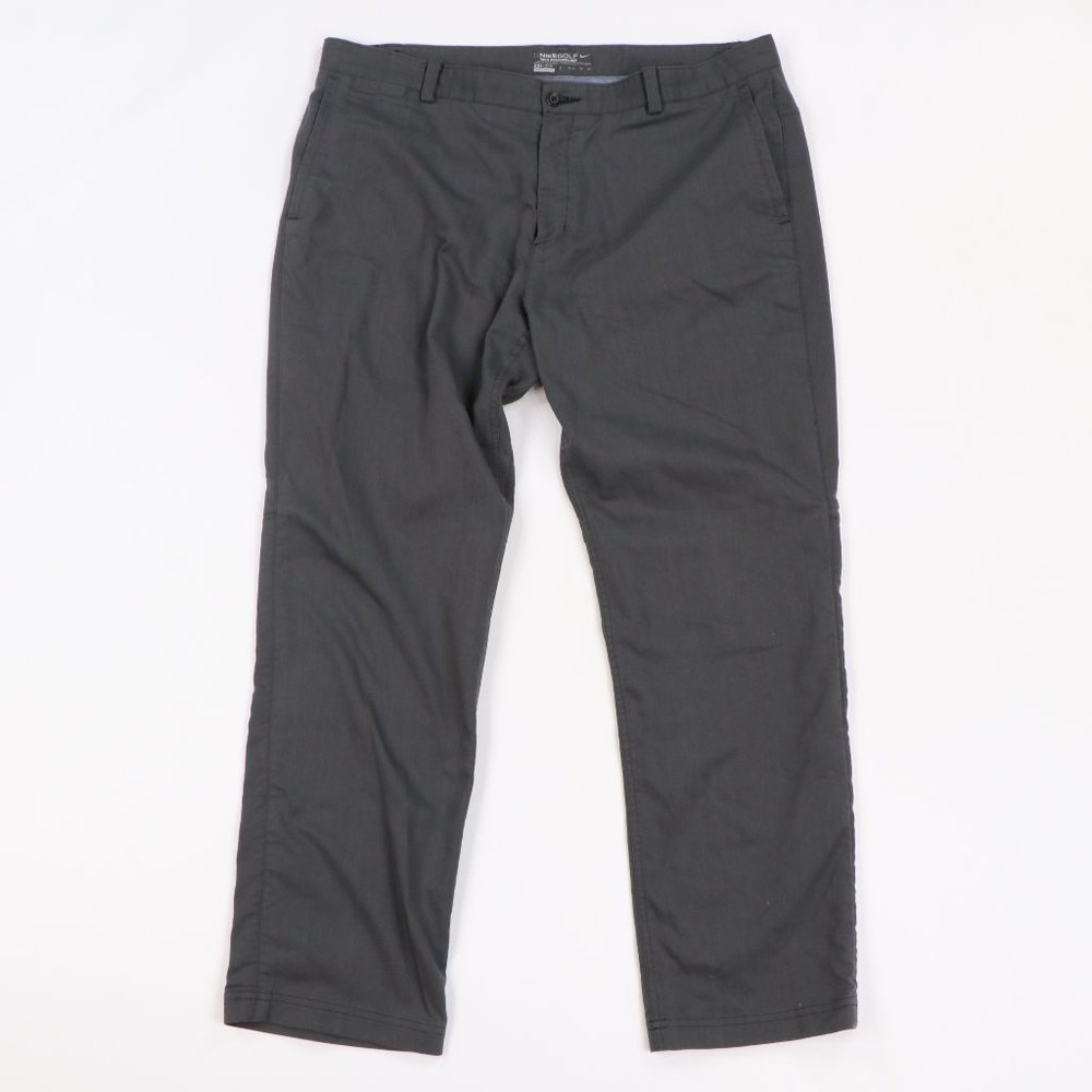 Nike Golf Flat Front Golfing Chino Pants Gray